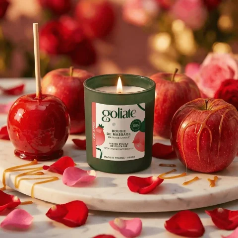 Bougie de massage bio - Love Apple
