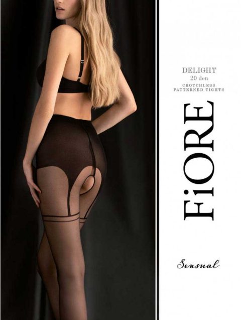 Delight Collants ouvert 20 DEN - Noir