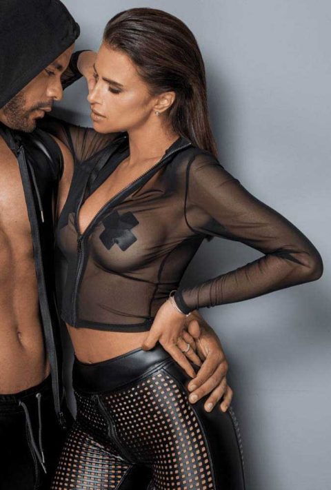 Top en tulle zippé
