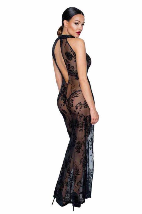 Robe longue en tulle